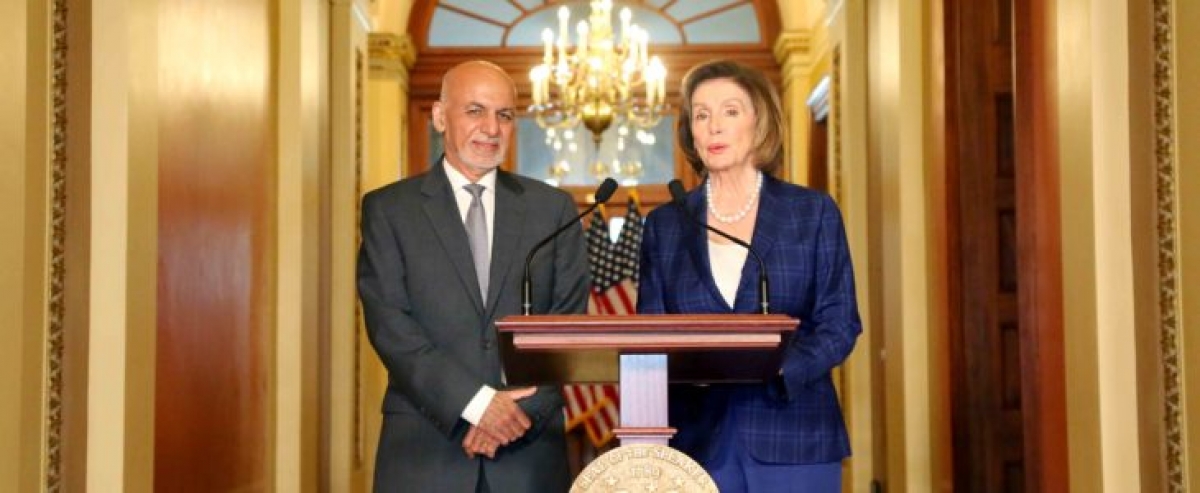 Transcript of Joint Press Briefing by President Ashraf Ghani and Speaker Nancy Pelosi